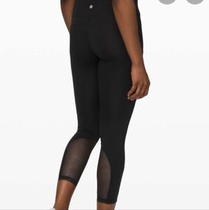 Black Mesh Lululemon Leggings